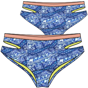 Patron ropa, Fashion sewing pattern, molde confeccion, patronesymoldes.com Bikini bottom 30 LADIES Swimsuit